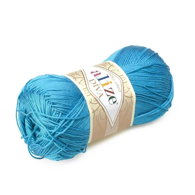 Włóczka Alize Diva - 245 / LAZUROWY