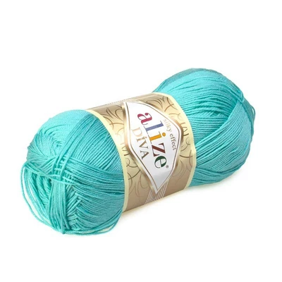 Włóczka Alize Diva - 376 / TURKUSOWY