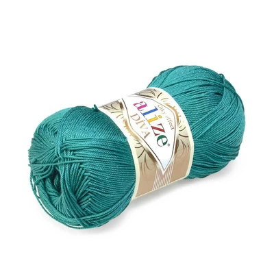 Włóczka Alize Diva - 453 / MORSKA ZIELEŃ