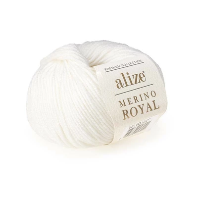 Włóczka Alize Merino Royal - 055 / BIAŁY