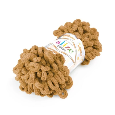 Włóczka Alize Puffy  - 02 / SZAFRANOWY