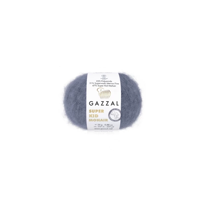 Włóczka Gazzal Super Kid Mohair - 64411 / - Dziergaczkowo