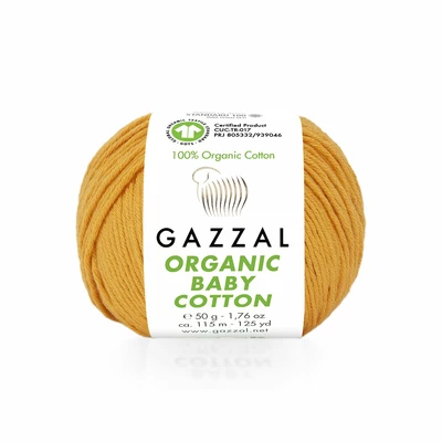 Włóczka Gazzal Organic Baby Cotton  18 pomarańczowy