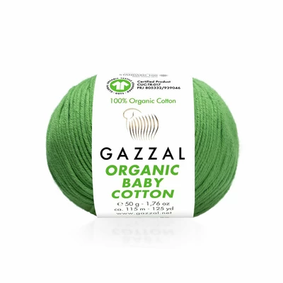 Włóczka Gazzal Organic Baby Cotton  38 łosoś (1)