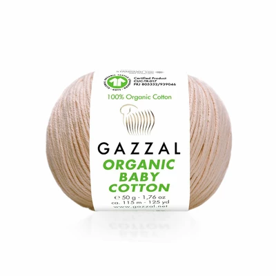 Włóczka Gazzal Organic Baby Cotton  40 zielony (1)